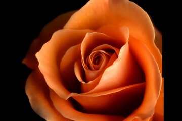 Vibrant Orange Rose in Stunning Close-Up