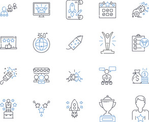 Fototapeta premium Comfort line icons collection. Cozy, Warm, Relaxing, Homey, Calm, Serene, Safe vector and linear illustration. Snug,Relaxed,Familiar outline signs set