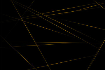 Abstract black with gold lines, triangles background modern design. Vector illustration EPS 10.