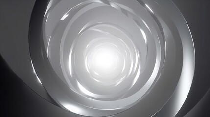 Modern abstract, light silver background, elegant circle - Generated by Generative AI
