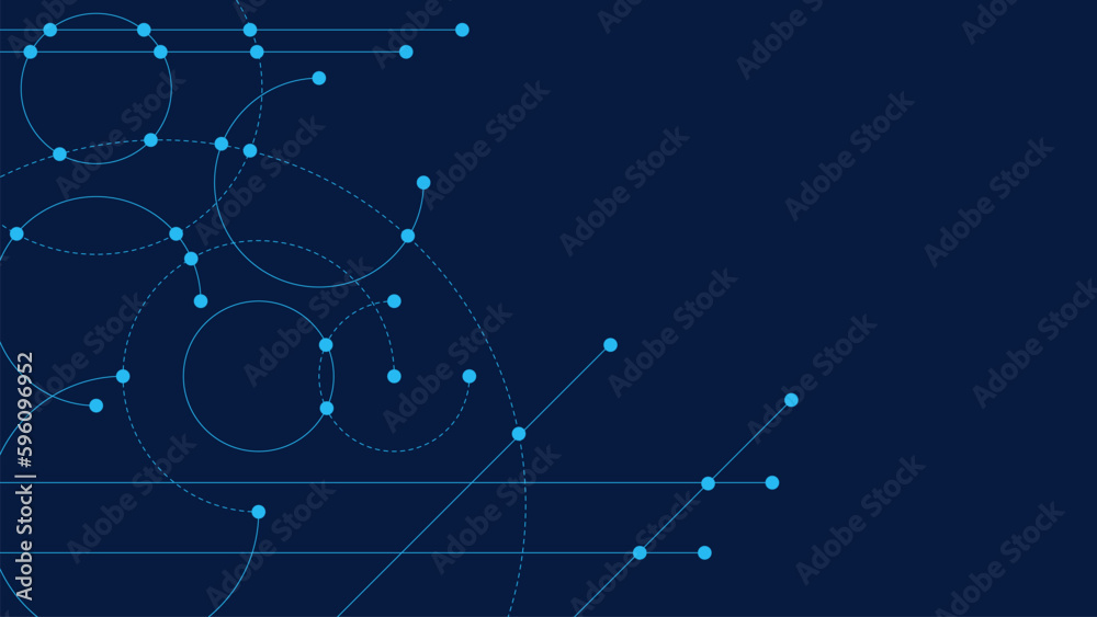 Aufkleber connected dots and lines for big data visualization, global communication and networking concept bac