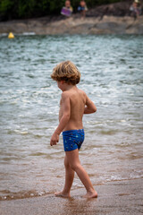 little child on the beach