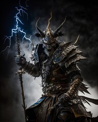 dragon statue at night