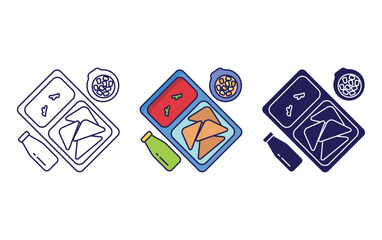 toast lunch vector icon