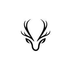 Deer minimalist logo design	