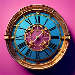 Naklejka premium Antique elegant clock