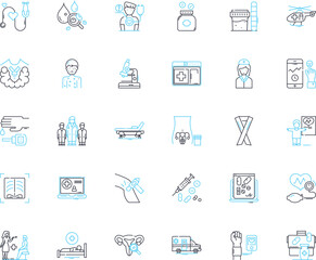 Fitness Tech linear icons set. Wearables, Trackers, Smartwatches, Activity, Health, Fitness, Apps line vector and concept signs. Data,Metrics,Goals outline illustrations