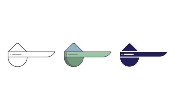 Measuring Spoons vector icon