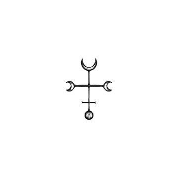 hecate symbol vector art tattoo design