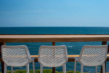 Vacation seating along the coast in El Salvador