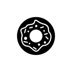 Donut icon vector. doughnut icon. donut logo