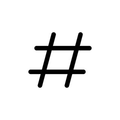 Hashtag icon vector. hashtag simbols