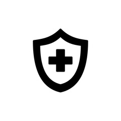 Health insurance icon vector. medical insurance icon
