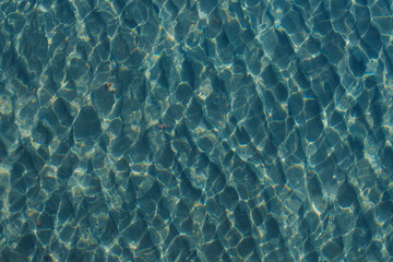 Surface of clean sea water with waves