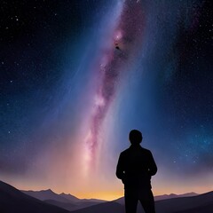 Obraz premium fractal, light, space, spiral