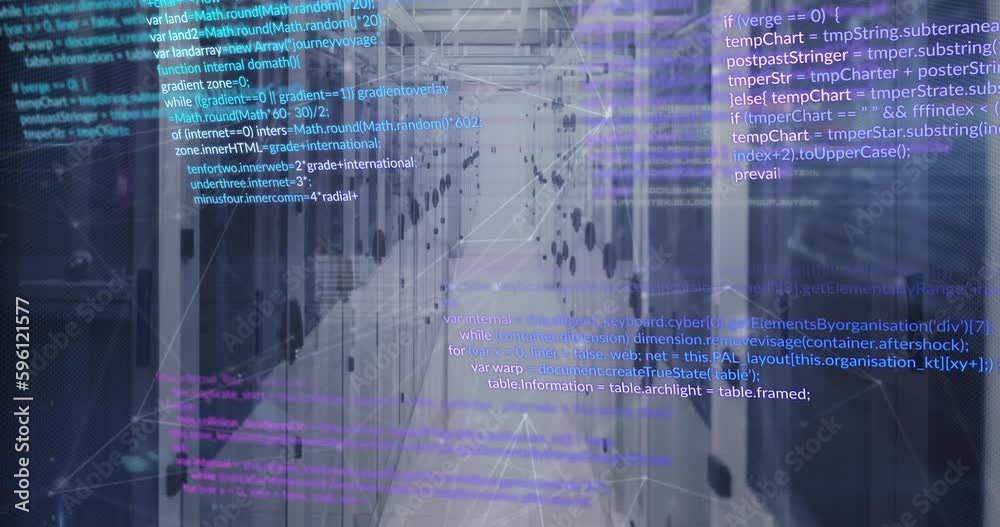 Poster communication networks and data processing over dark computer server room