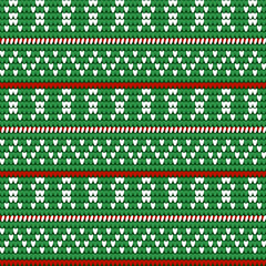 christmas sweater seamless pattern