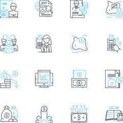 Problem solving linear icons set. Innovate, Analyze, Resolve, Strategize, Overcome, Experiment, Tackle line vector and concept signs. Brainstorm,Adapt,Deduce outline illustrations