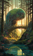 Futuristic Glass: Awe-Inspiring Digital Art