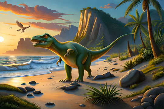 tyrannosaurus dinosaur 3d render