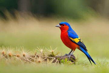 Obraz premium red headed bee eater