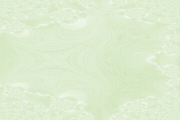 淡い緑色のフラクタルなグラフィック素材