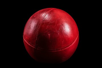 Isolated red kickball with transparent background. Generative AI