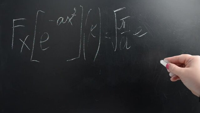 Fouriers transformation from Gausss function. This