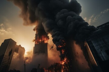 9/11 attack on the twin towers. Generative AI