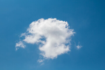 Fototapeta premium Blue sky background with tiny clouds. Nature cloud blue sky background.
