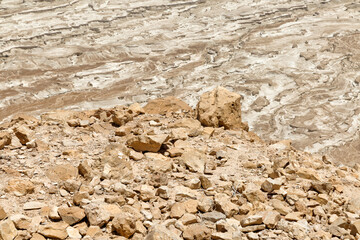Dead Sea landscape Masada National Park in Israel
