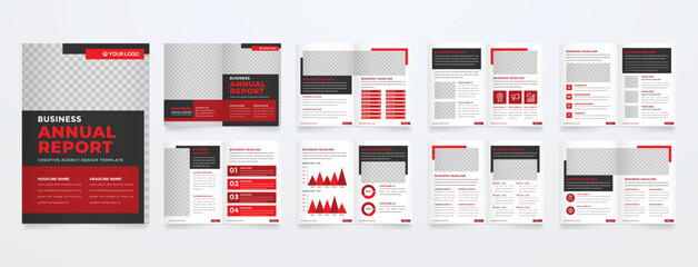 business brochure template with modern concept