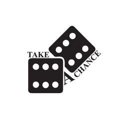 Vector take a chance with dice