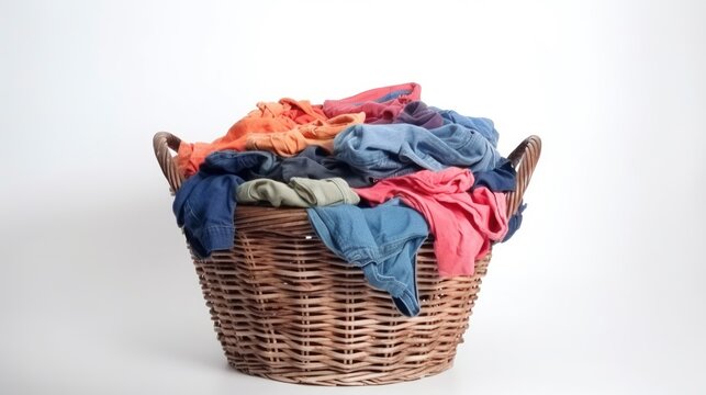 Laundry basket generated with Generative AI technology
