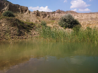 Water Reservoir lies at the convergence of the valleys of the Greenfield Ukraine