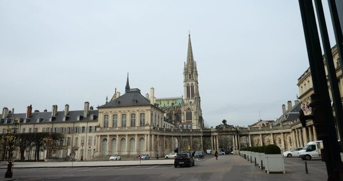 View from Place de la Carri&egrave;re looking at Basilika Saint-Epvre, Nancy, France