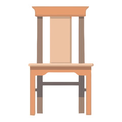 Antique wooden chair symbol of elegance