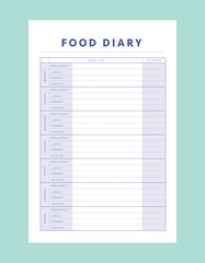 food diary