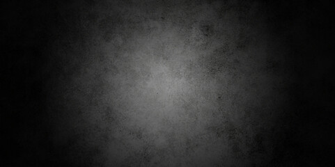 Dark concrete wall, plaster black background. Black stone texture. Dark wall texture background.