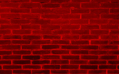Fototapeta na wymiar Red brick wall texture background for wallpaper and banner web design.
