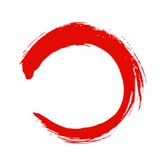 Enso Zen Circle Brush Vector Illustration
