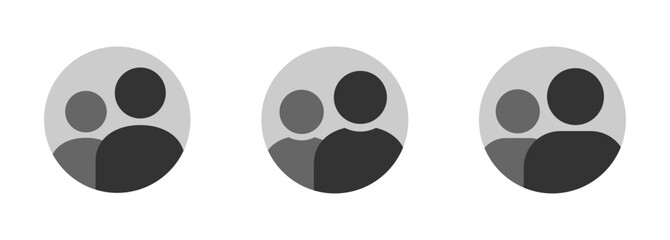  Avatar vector icons. People flat style vector signs