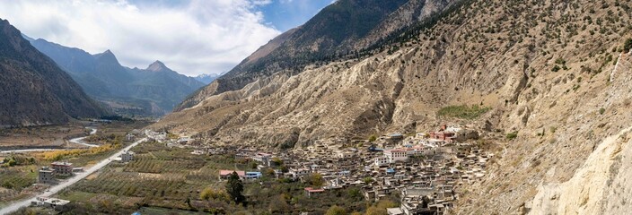 Mustang Valley Nepal Panorama