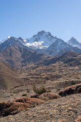 Snow Covered Mountains above the Desert
