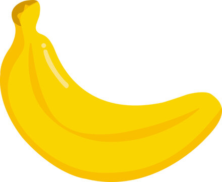 Bananas Cartoon. Yellow fruit of bananas. Tropical fruits.