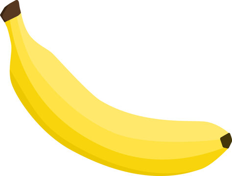 Bananas Cartoon. Yellow fruit of bananas. Tropical fruits.