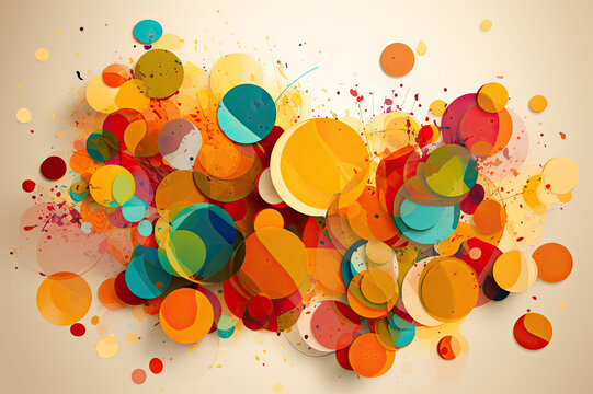 Fall abstract background created with Generative AI technology