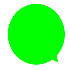 シンプルな丸い吹き出し