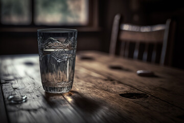 A glass of water by generative AI.