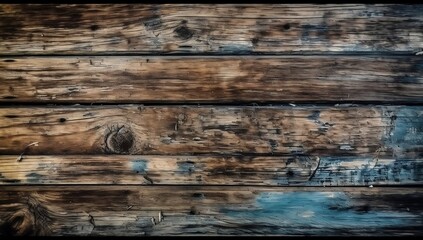Obraz premium Rustic horizontal wood panels provide grunge texture